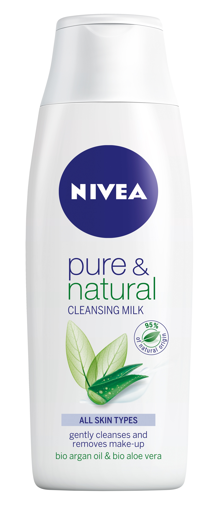 Obrázek z Nivea Pure & Natural čistící pleťové mléko 200 ml 
