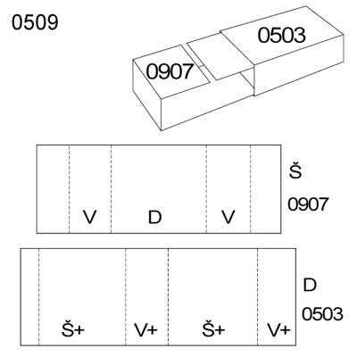 Obrázek Zasouvací obal 0509