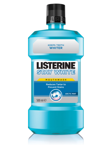 Obrázek z Listerine Stay White ústní voda 500 ml 