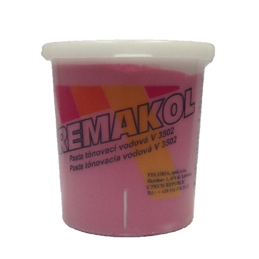 Obrázek z Remakol červený 0833 Pasta tónovací vodová V 3502 0,25 kg 
