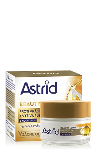 Obrázek z Astrid Beauty Elixir Vyživující noční krém proti vráskám 50 ml 