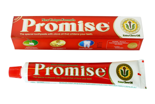 Obrázek z Promise bělící zubní pasta s hřebíčkovým olejem 150 g 