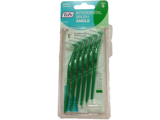 Obrázek z TePe ANGLE 0,8 mm mezizubní kartáčky 6 ks 