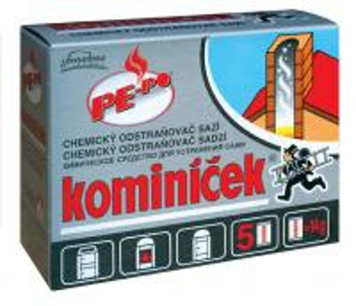 Obrázek z Kominíček chemický odstraňovač sazí 5 ks x 14 g 