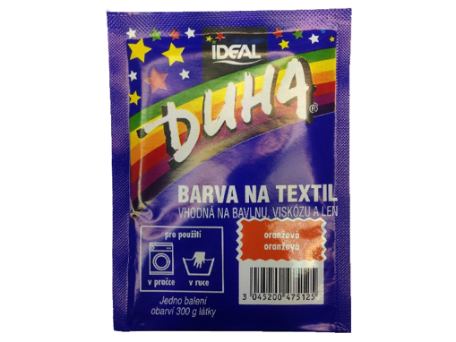 Obrázek z Duha barva na textil odstín 12 Oranžová 15 g 