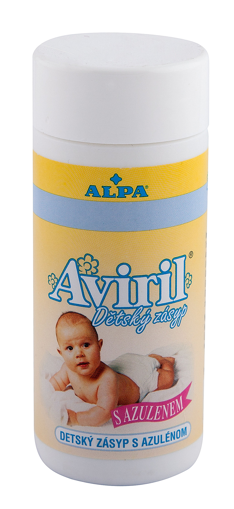 Obrázek z Alpa Aviril dětský zásyp s azulenem sypačka 100 g 