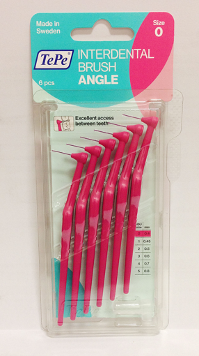Obrázek z TePe ANGLE 0,4 mm mezizubní kartáčky 6 ks 