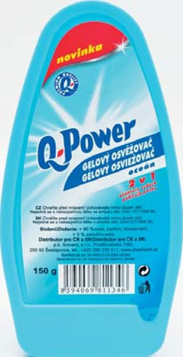Obrázek z Q-Power gelový osvěžovač vzduchu 2v1 oceán 150 g 