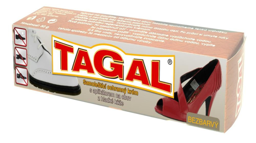 Obrázek z Tagal Samoleštící ochranný krém na obuv bezbarvý 50 g 