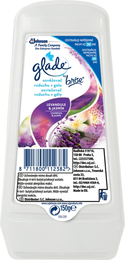 Obrázek z Glade by Brise Osvěžovač vzduchu v gelu Levandule  150 g 