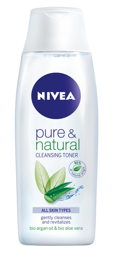 Obrázek z Nivea Pure & Natural čistící pleťová voda 200 ml 