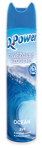 Obrázek z Q-Power osvěžovač vzduchu aerosol Oceán 2v1 300 g 