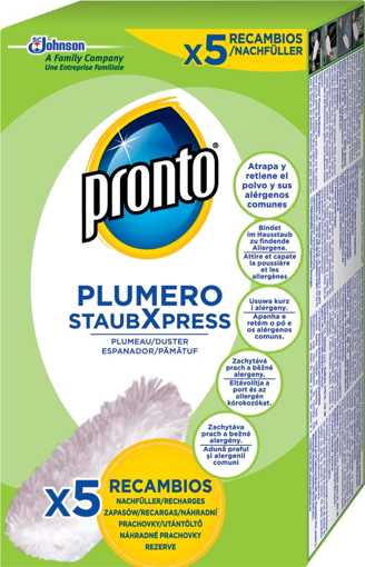 Obrázek z Pronto Plumero staubXpress 5x náhradní prachovky 5ks 