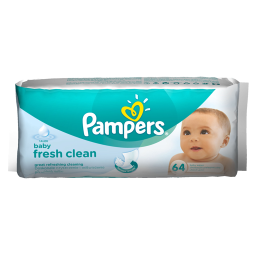 Obrázek z Pampers baby fresh clean vlhčené ubrousky 52 ks 