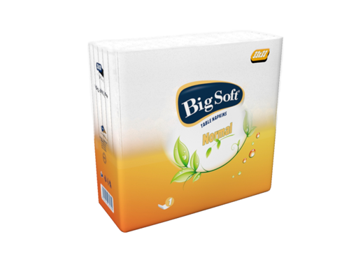 Obrázek z Big Soft Normal papírové ubrousky 33 x 33 cm 100 ks 