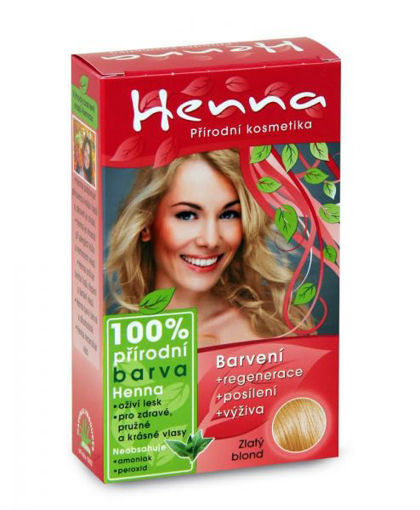 Obrázek z Henna 100% přírodní barva na vlasy Zlatý blond 