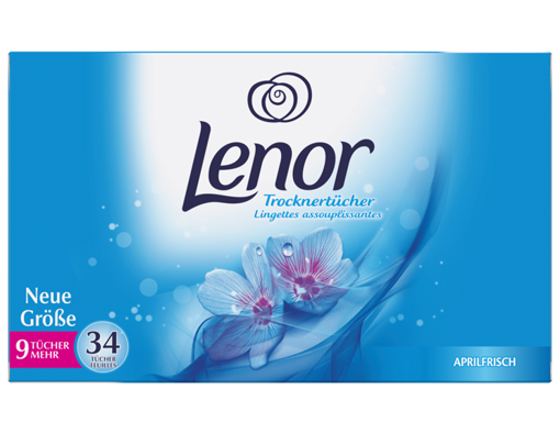 Obrázek z Lenor Vonné ubrousky do sušičky Aprilfrisch 34 ks 