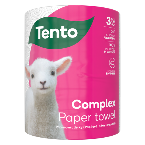 Obrázek z TENTO Complex 3 vrstvé utěrky papírové 1ks 55 m 
