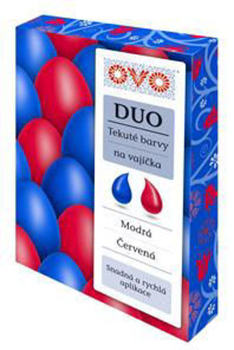 Obrázek z OVO Tekuté barvy DUO modrá/červená 2x20 ml 