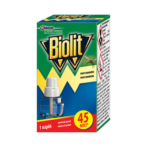 Obrázek z Biolit náhradní náplň do elektrického odpařovače proti komárům 45 nocí 27 ml 