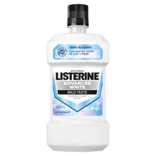 Obrázek z Listerine Advanced White ústní voda 500 ml 