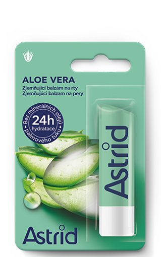 Obrázek z Astrid ALOE VERA Zjemňující balzám na rty 4,8 g 