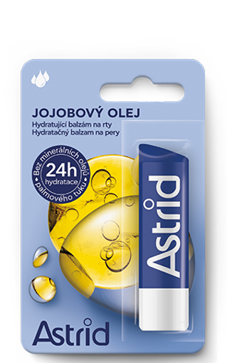 Obrázek z Astrid JOJOBOVÝ OLEJ Hydratující balzám na rty 4,8 g 