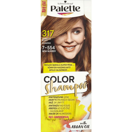 Obrázek z Palette Color Shampoo 317, 7-554 Oříškově plavý 