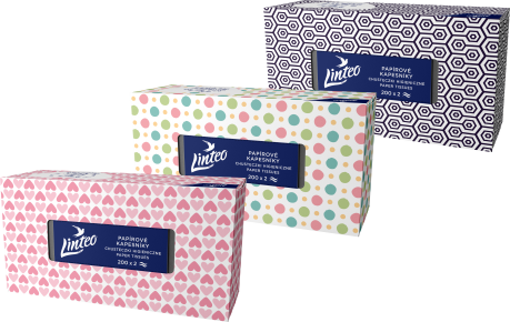 Obrázek z Linteo papírové kapesníky box 200 ks 