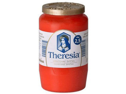 Obrázek z Bolsius Theresia kompozitní 155g ~58h červená 