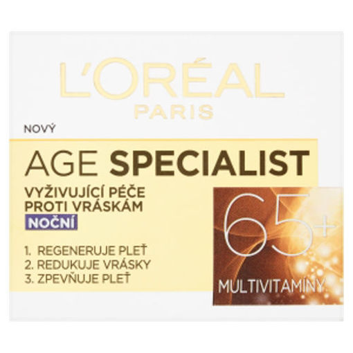Obrázek z L'Oréal Age Specialist 65+ vyživující noční krém proti vráskám 50 ml 