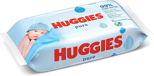 Obrázek z Huggies vlhčené ubrousky pure 56 ks 