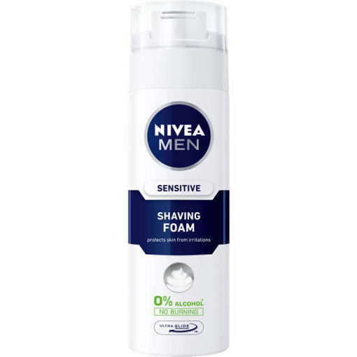 Obrázek z Nivea For Men Sensitive pěna na holení suchá citlivá pleť 200 ml 
