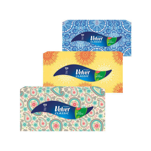 Obrázek z Velvet Classic 2vrstvé papírové kapesníky 150 ks 