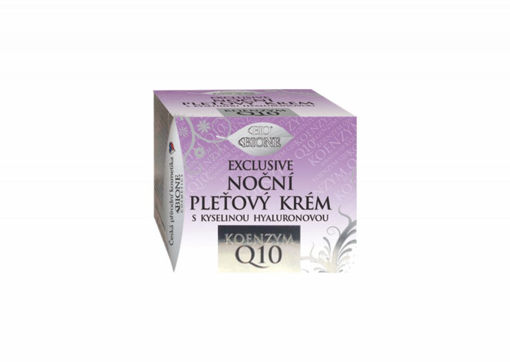 Obrázek z BIO Bione EXCLUSIVE noční pleťový krém s kyselinou hyaluronovou Q10 51 ml 