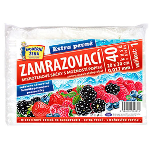 Obrázek z Sáčky zamražovací s možností popisu 20 x 30 cm 40 ks 