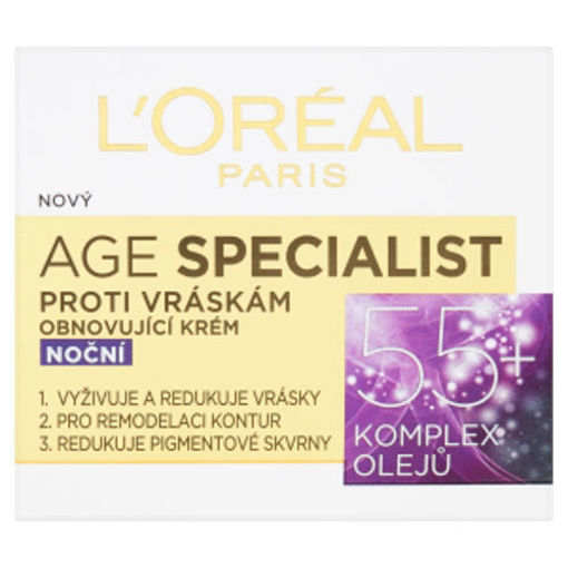 Obrázek z L'Oréal noční krém proti vráskám Age Specialist 55+ 50 ml 