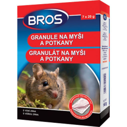 Obrázek z Bros granule proti myším a potkanům 140 g 