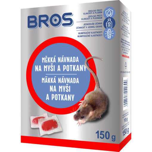 Obrázek z Bros měkká návnada proti myším a potkanům 150 g 