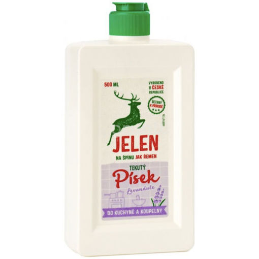 Obrázek z Jelen tekutý písek do koupelny a kuchyně Levandule 500 ml 