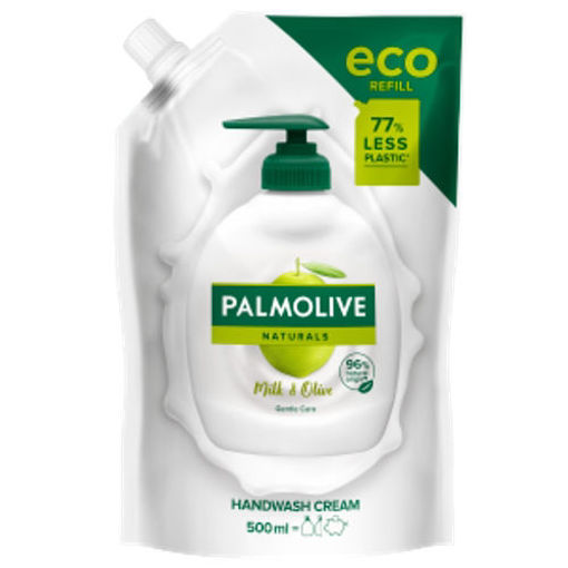 Obrázek z Palmolive Natural Olive Milk tekuté mýdlo náhradní náplň 500 ml 