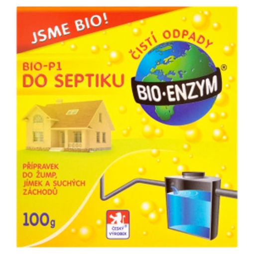 Obrázek z Bio-enzym Bio P1 do septiku 100 g 