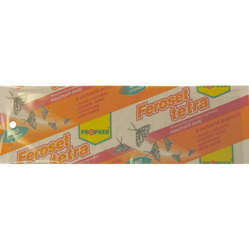 Obrázek z Feroset Tetra lepový pás na potravinářské moly 20 x 6 cm 1ks 