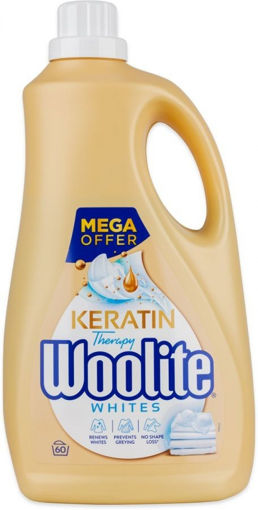 Obrázek z Woolite White keratin prací gel 60 PD 3,6 l 