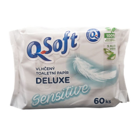 Obrázek z Q Soft vlhčený toal papír 60ks sensitive 