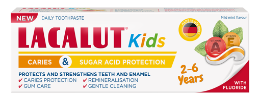 Obrázek z Lacalut Kids 2-6 let zubní pasta 55ml 