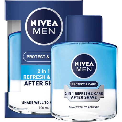 Obrázek z Nivea Men Protect & Care 2v1 pečující voda po holení, 100 ml 