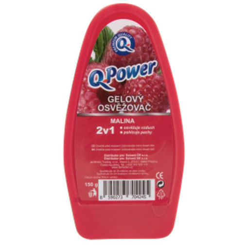 Obrázek z Q-Power gelový osvěžovač vzduchu 2v1 Malina 150 g 