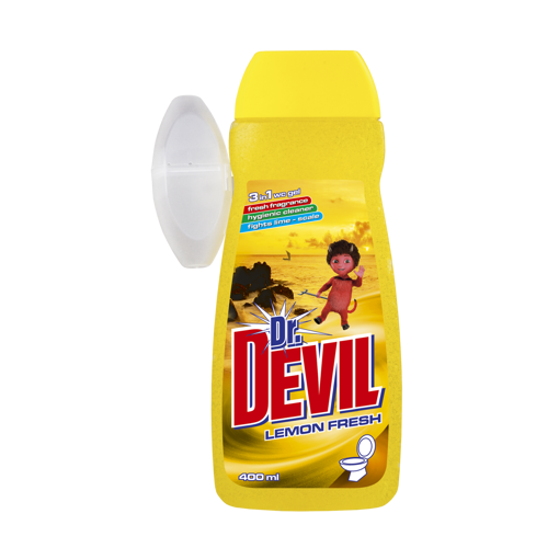 Obrázek z Dr. Devil tekutý WC gel Lemon Fresh 3v1 400 ml 