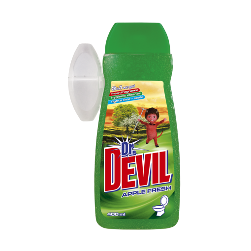 Obrázek z Dr. Devil tekutý WC gel Apple Fresh 3v1 400ml 